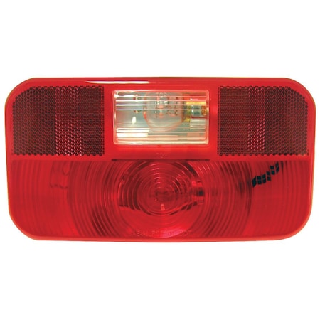 Peterson Stop Turn Tail Light Incandescent Bulb Rectangular Red 8916 Length x 458 Width V25922
